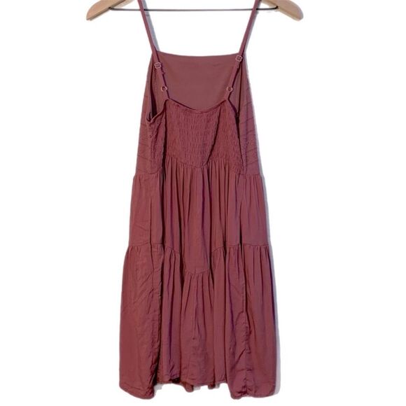 Wild Fable Sundress Women’s XS Mauve Embroidered Tiered Adjustable Straps. - Picture 4 of 14